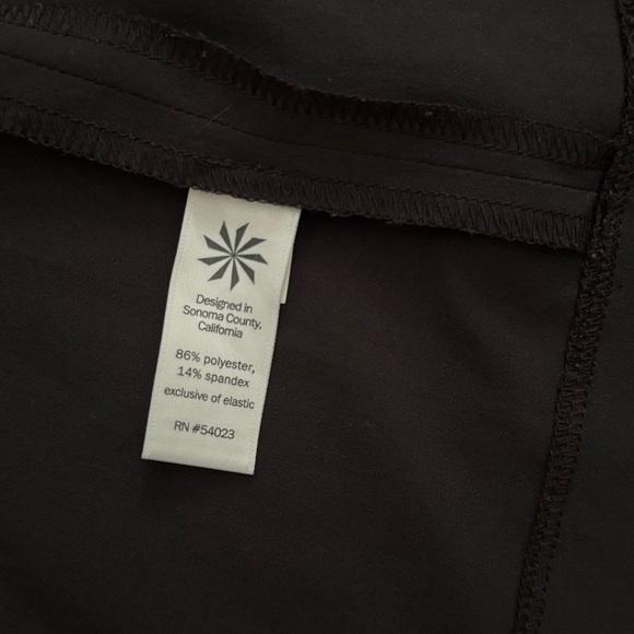 Athleta Womens Black Stretch Athleisure Dress Mini Length Long Sleeve Size S - Picture 11 of 11